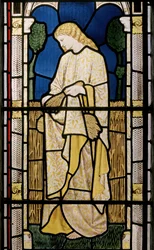 Ruth Amid the Alien Corn, Church of St Edward the Confessor, Cheddleton, 1868